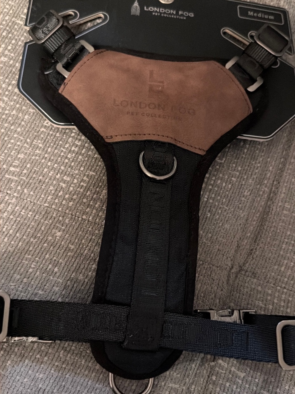 London Fog Black and Brown Men’s Chest Harness Belt Bag